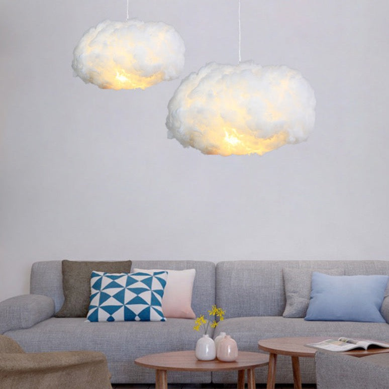 Soft White Cotton Pendant Lamp Shade - Lusomart