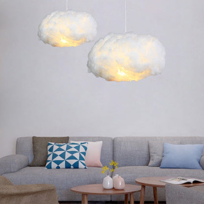 Soft White Cotton Pendant Lamp Shade - Lusomart