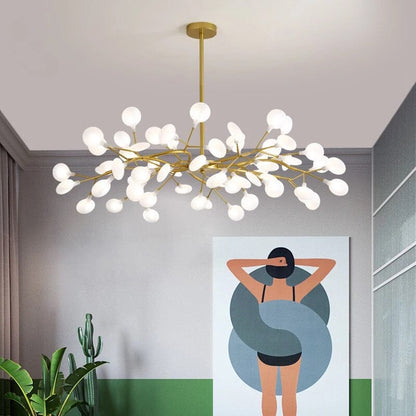 Golden Leaf Hanging Light
