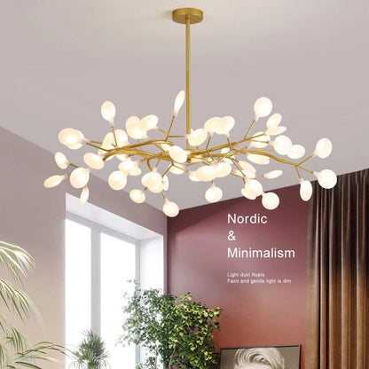 Golden Leaf Hanging Light