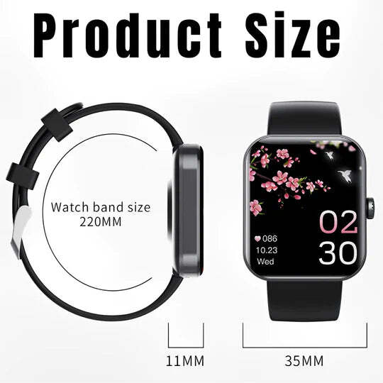 Easy Wear Smartwatch Blood Sugar Tracker
