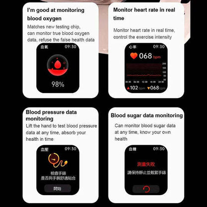 EasyGlucose Smart Watch Continuous Health Monitor