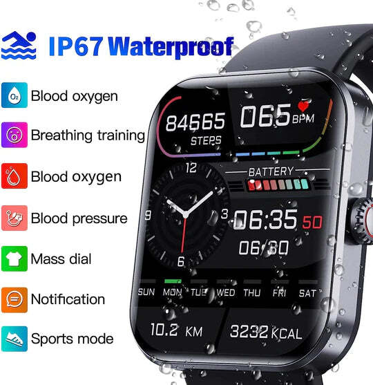 EasyGlucose Smart Watch Continuous Health Monitor