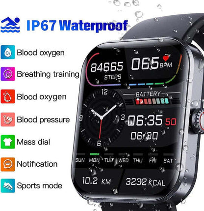Easy Wear Smartwatch Blood Sugar Tracker