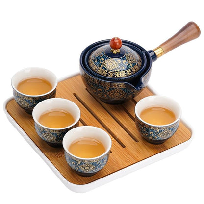 Traditional Chinese Clay Whistling Teapot Set