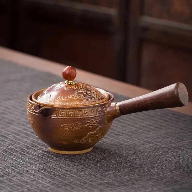Traditional Chinese Clay Whistling Teapot Set