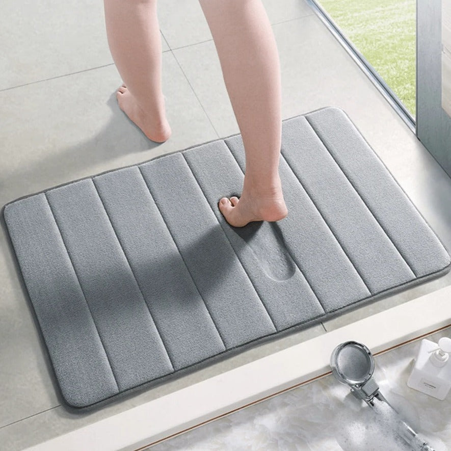 Comfortable 3-Piece Memory Foam Bathroom Mats, Anti-Slip - Lusomart