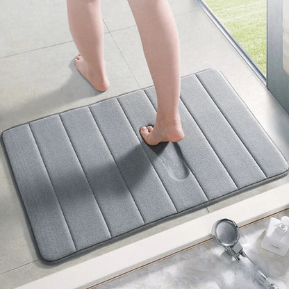 Comfortable 3-Piece Memory Foam Bathroom Mats, Anti-Slip - Lusomart