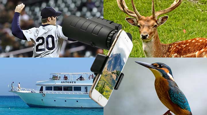 Premium 10x Water Resistant Phone Monocular Telescope