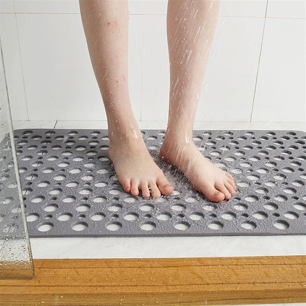 Anti-Slip Bathroom Shower Mat, Mildew-Proof, Easy Clean - Lusomart