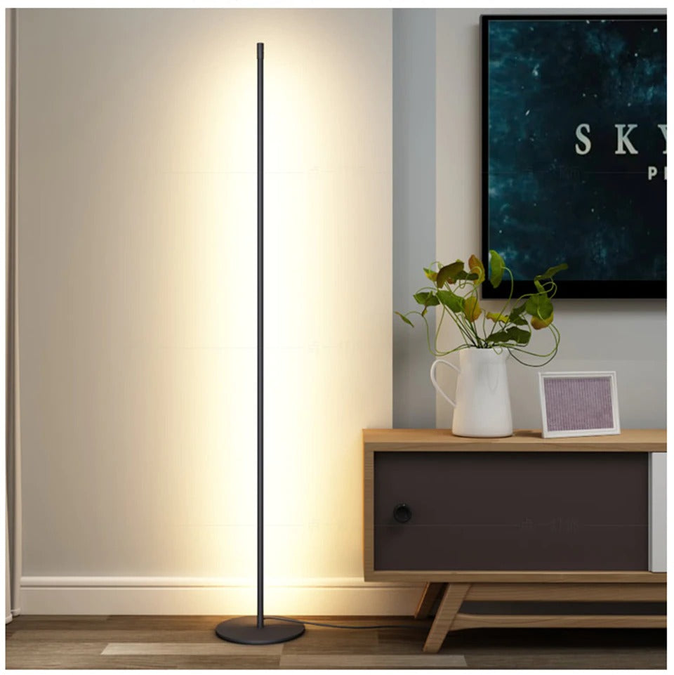 Slim Modern Floor Lamp with LED Lighting