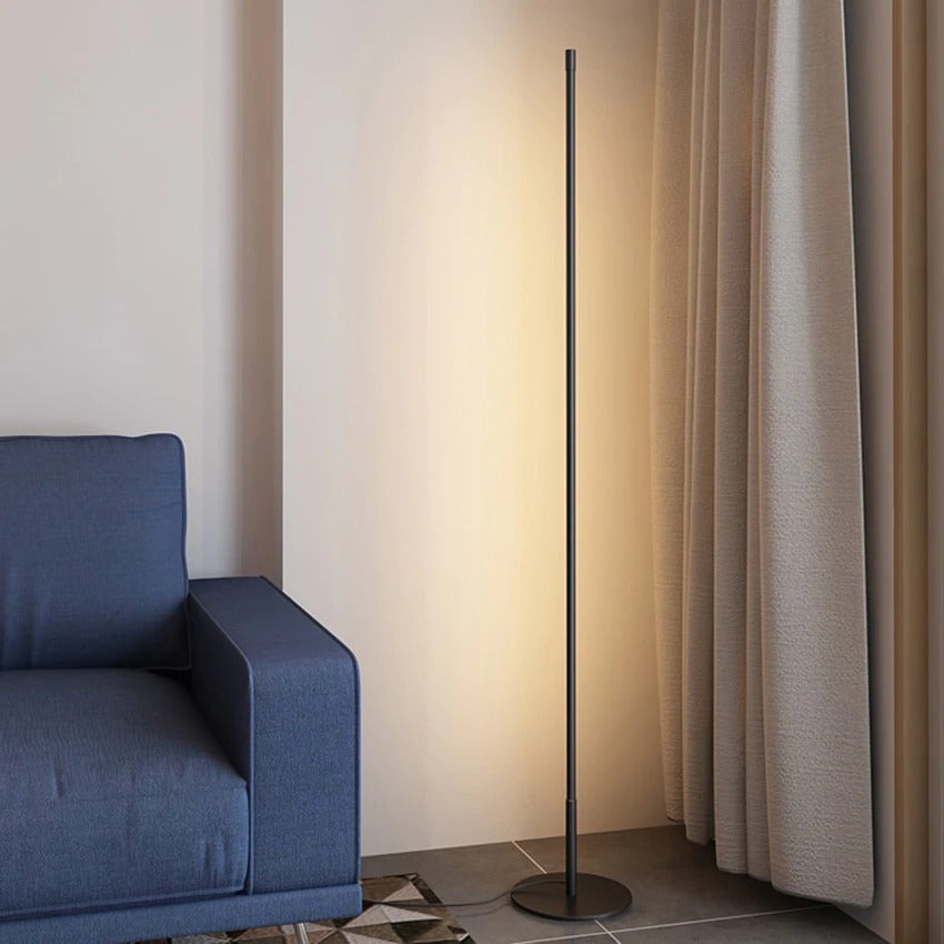 Slim Modern Floor Lamp with LED Lighting
