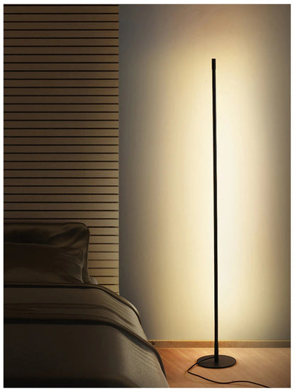 Slim Modern Floor Lamp with LED Lighting