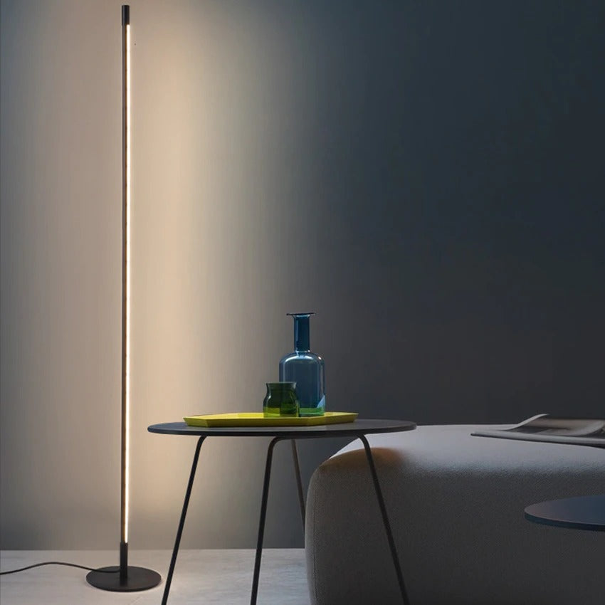 Slim Modern Floor Lamp with LED Lighting
