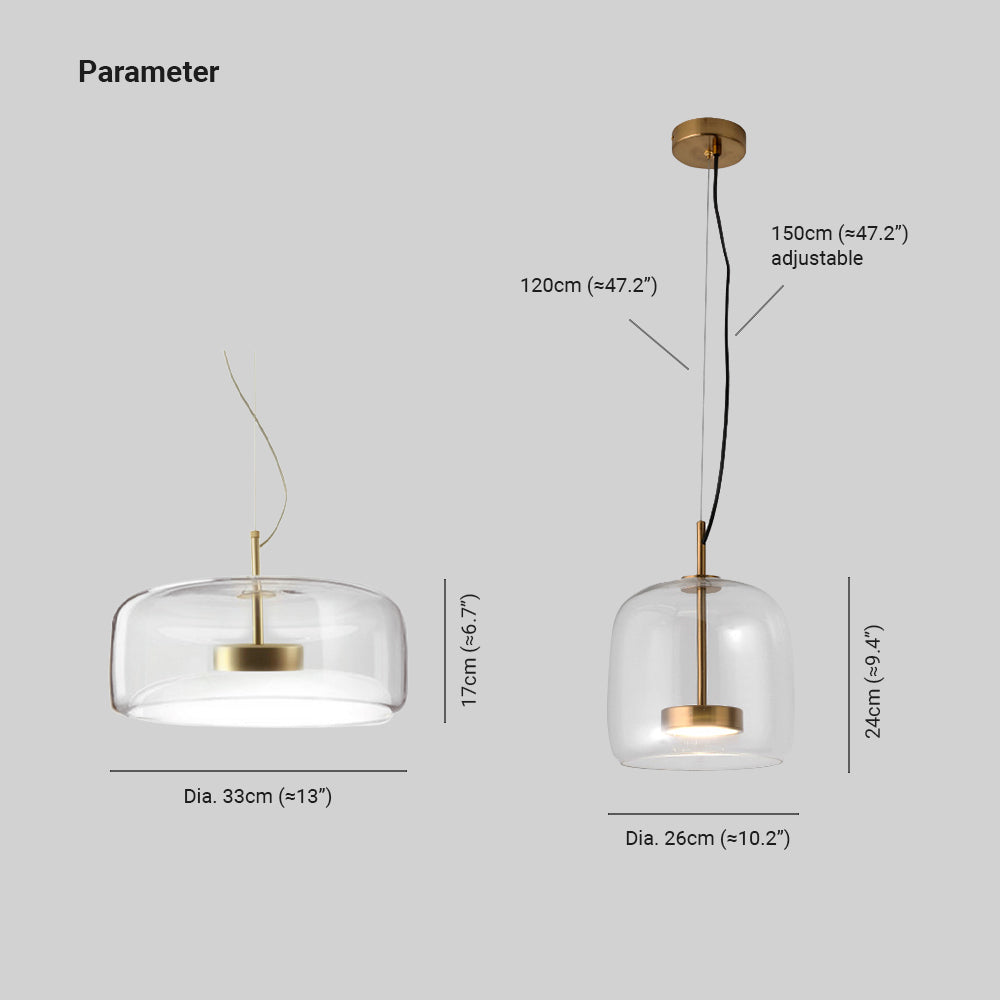 Vintage Gold Pendant Lighting Amber Glass Dining Lamp