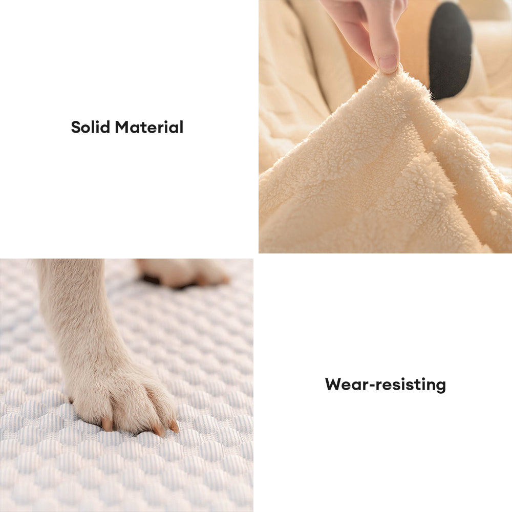 Soft Fleece Stretchy Sofa Slipcover Protector Cushion Cover