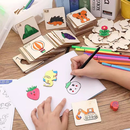 Fun Art Stencil Kit for Kids Drawing and Coloring