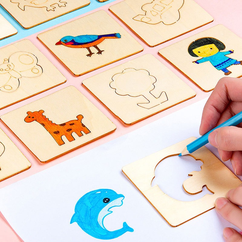 Fun Art Stencil Kit for Kids Drawing and Coloring