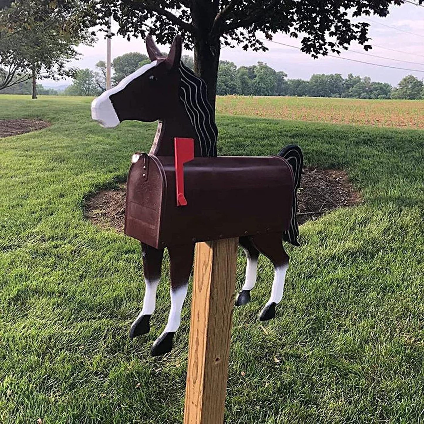 Outdoor Rustic Woodland Animal Mailbox