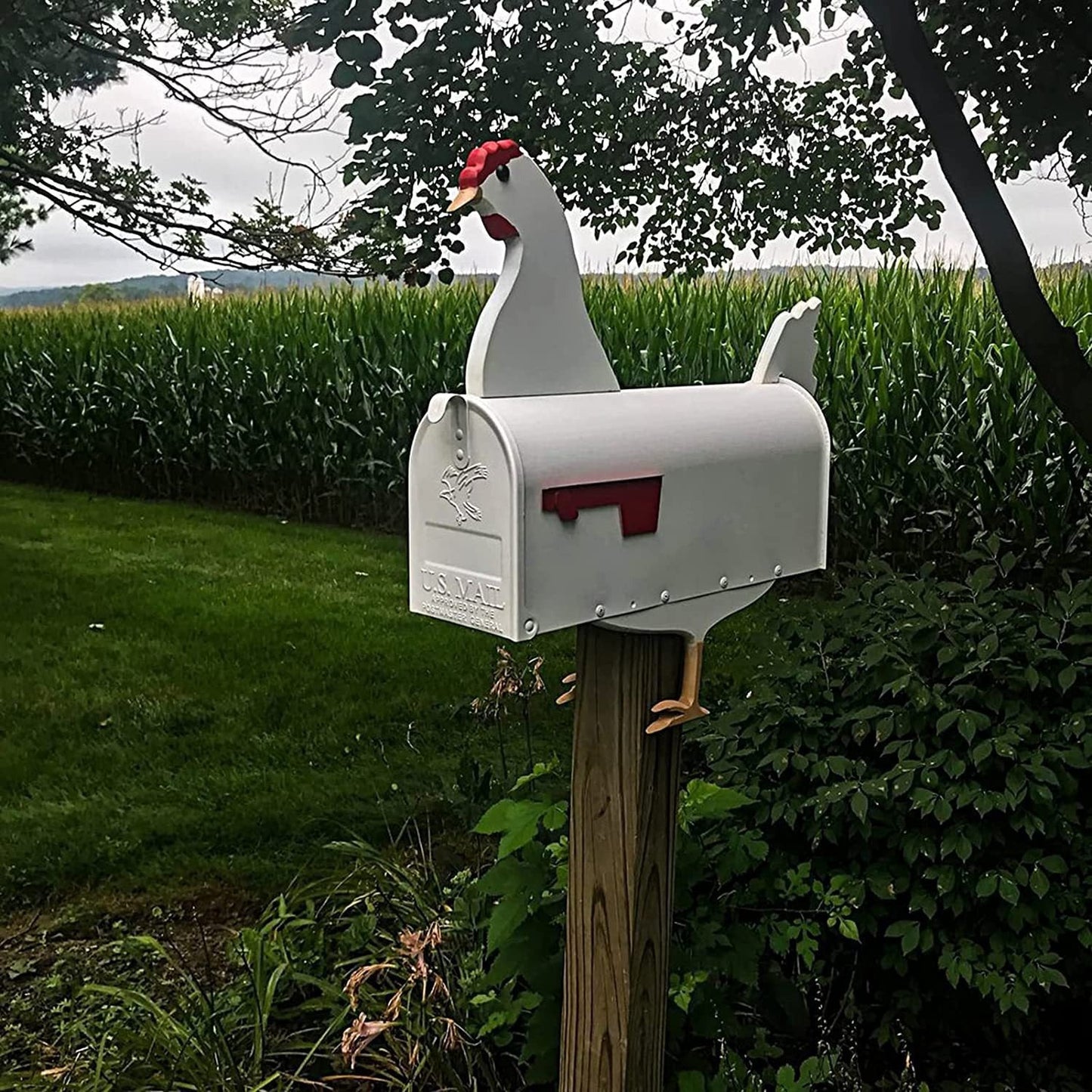 Outdoor Rustic Woodland Animal Mailbox