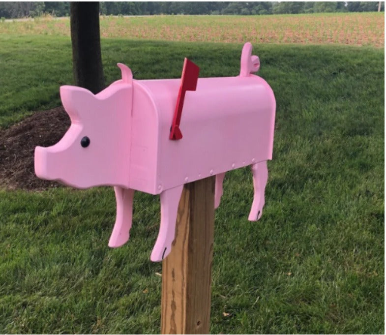 Outdoor Rustic Woodland Animal Mailbox