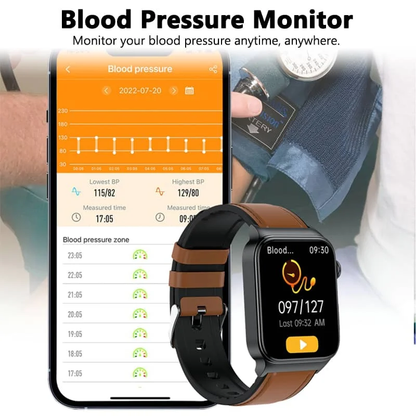 Advanced Smartwatch With Heart Rate And Blood Sugar Monitor