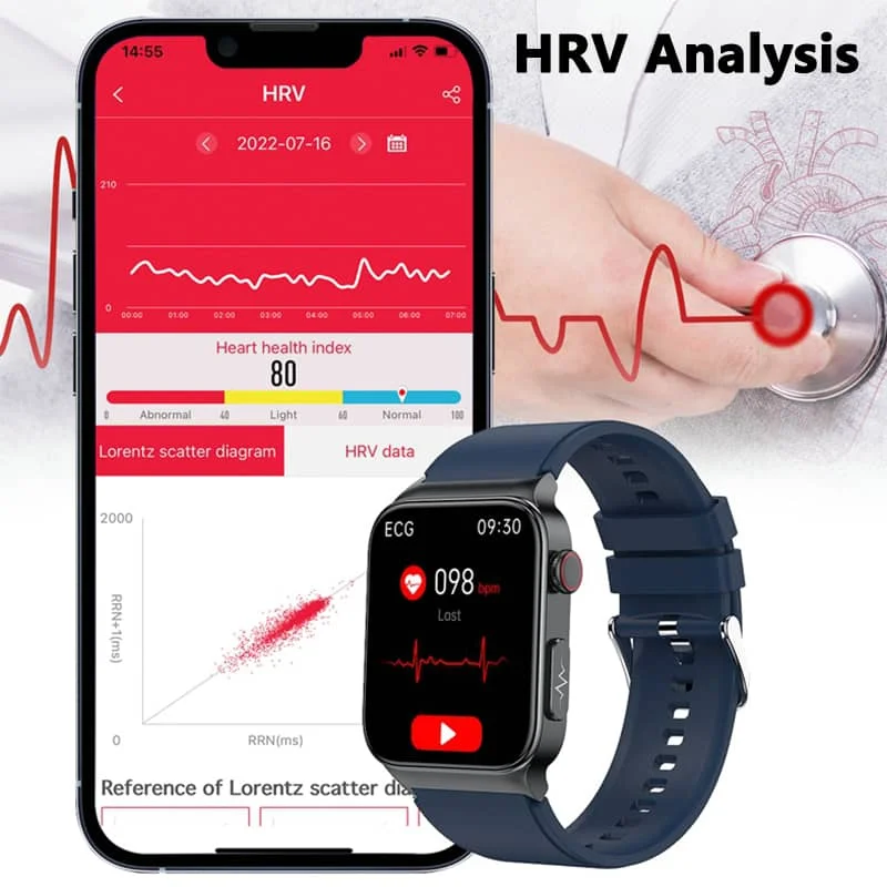 Advanced Smartwatch With Heart Rate And Blood Sugar Monitor