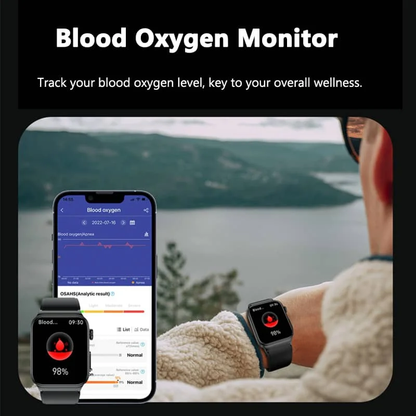 Advanced Smartwatch With Heart Rate And Blood Sugar Monitor