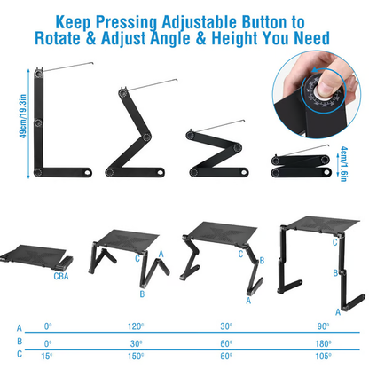 Portable Folding Laptop Desk Stand for Home Office Use