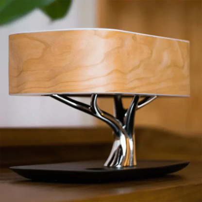 Bedside Table Lamp with Bluetooth Speaker and USB Charger