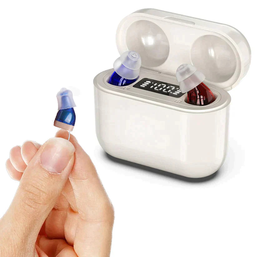 Discreet Rechargeable Mini Hearing Aid For Clear Sound - Lusomart