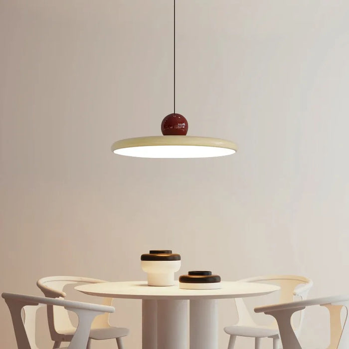 Soft White Glass Pendant Lamp With Modern LED Style