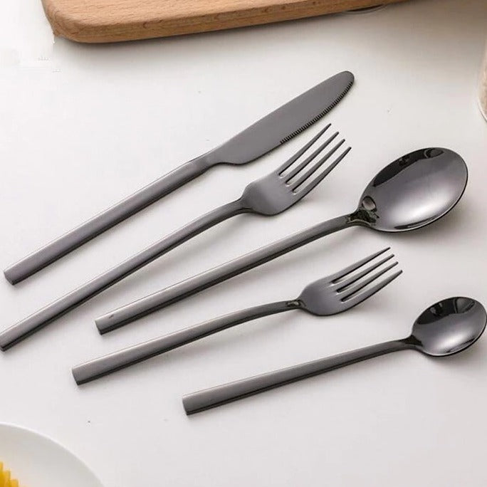Premium 30pc Stainless Steel Flatware Set for 6