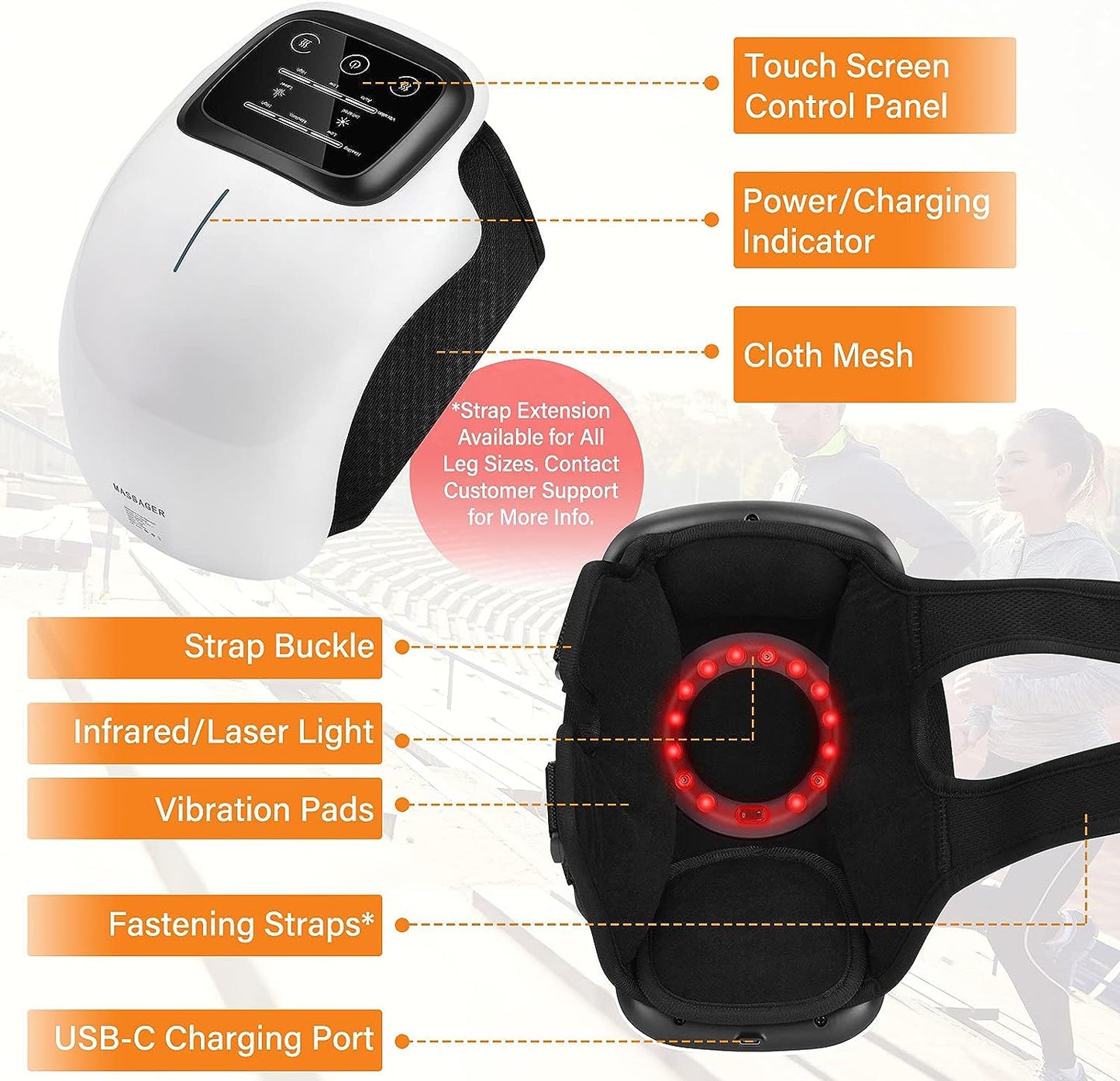 Advanced Knee Massager with Heat Therapy Relief