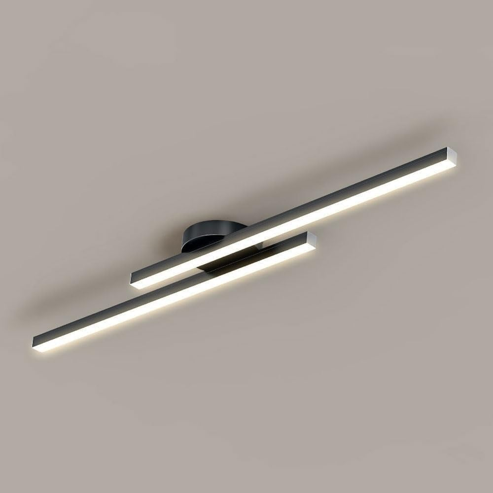 Sleek Metal LED Semi Flush Mount Ceiling Light - Lusomart