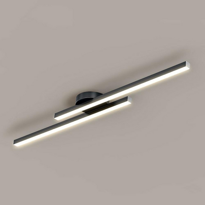 Sleek Metal LED Semi Flush Mount Ceiling Light - Lusomart