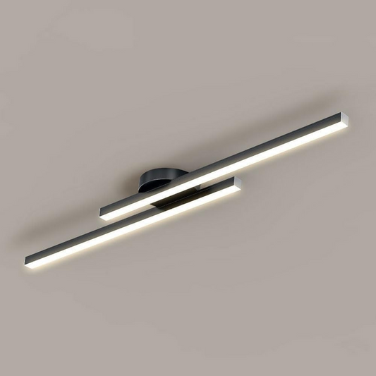 Sleek Metal LED Semi Flush Mount Ceiling Light - Lusomart