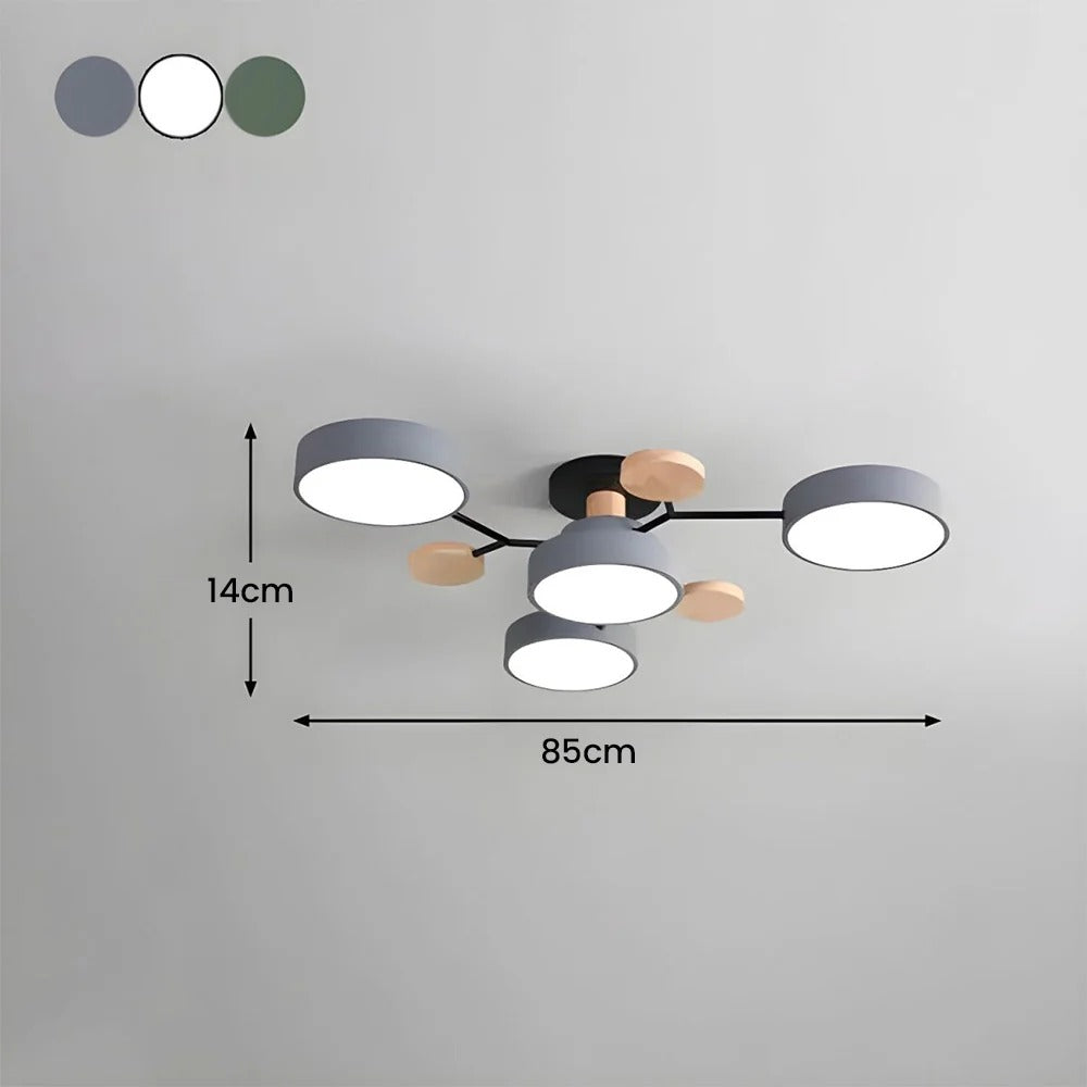 Circular Metal LED Pendant Light For Home