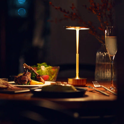 Portable Dimmable LED Desk Lamp With Metal Base