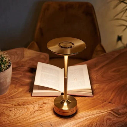 Portable Dimmable LED Desk Lamp With Metal Base