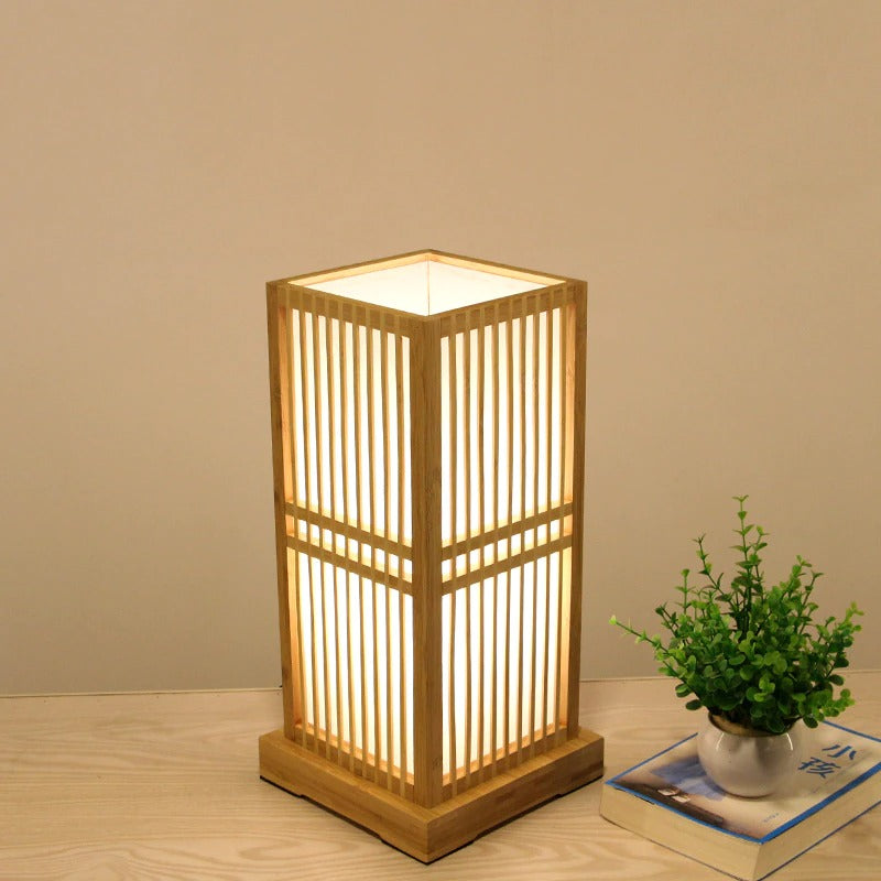 Natural Bamboo Wooden Table Lamp