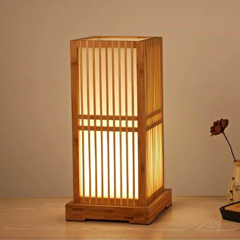 Natural Bamboo Wooden Table Lamp