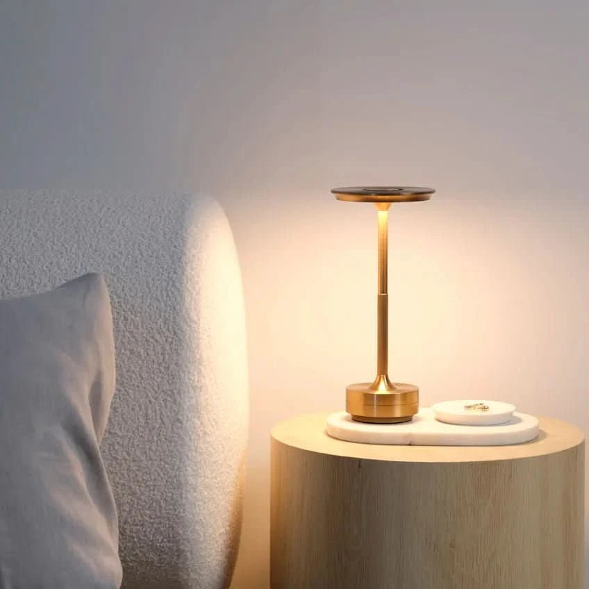 Portable Dimmable LED Desk Lamp With Metal Base