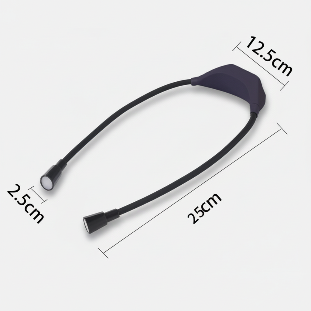 Portable LED Book Light Rechargeable Clamp Free Design