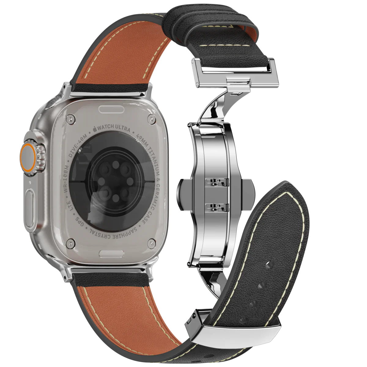 Genuine Leather Strap for Apple Watch with Buckle Clasp - Lusomart