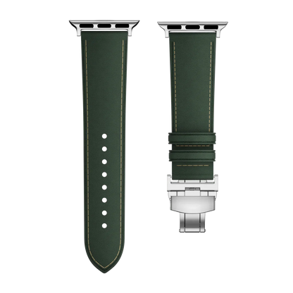 Genuine Leather Strap for Apple Watch with Buckle Clasp