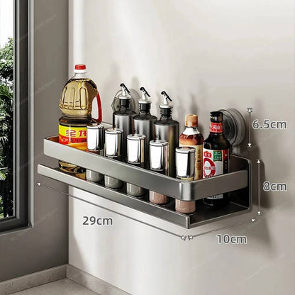 Sticky Kitchen Wall Mount Spice Organizer Rack