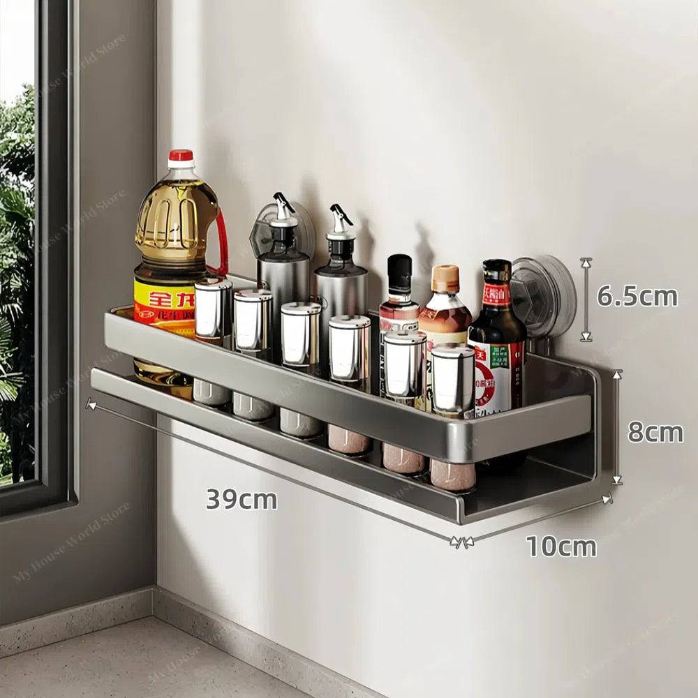 Sticky Kitchen Wall Mount Spice Organizer Rack
