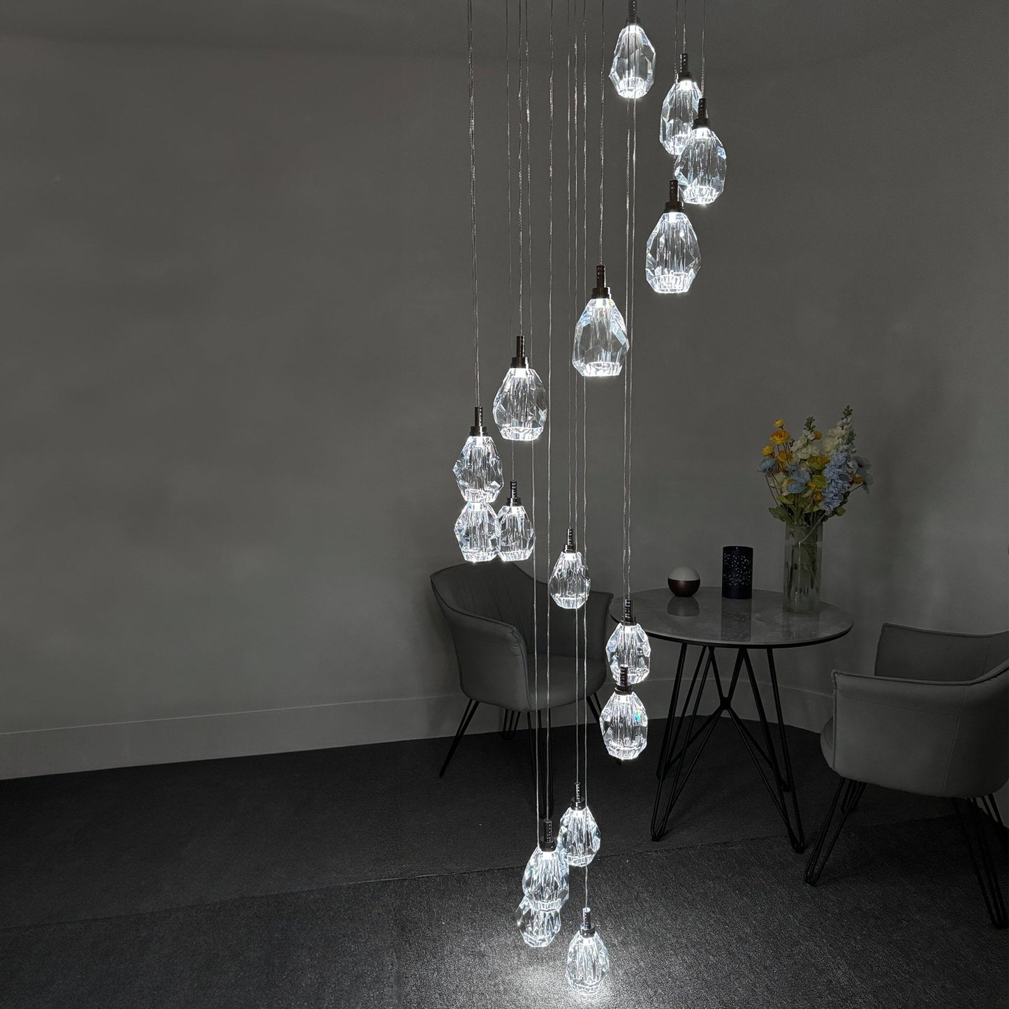 Elegant Crystal Drop Chandelier
