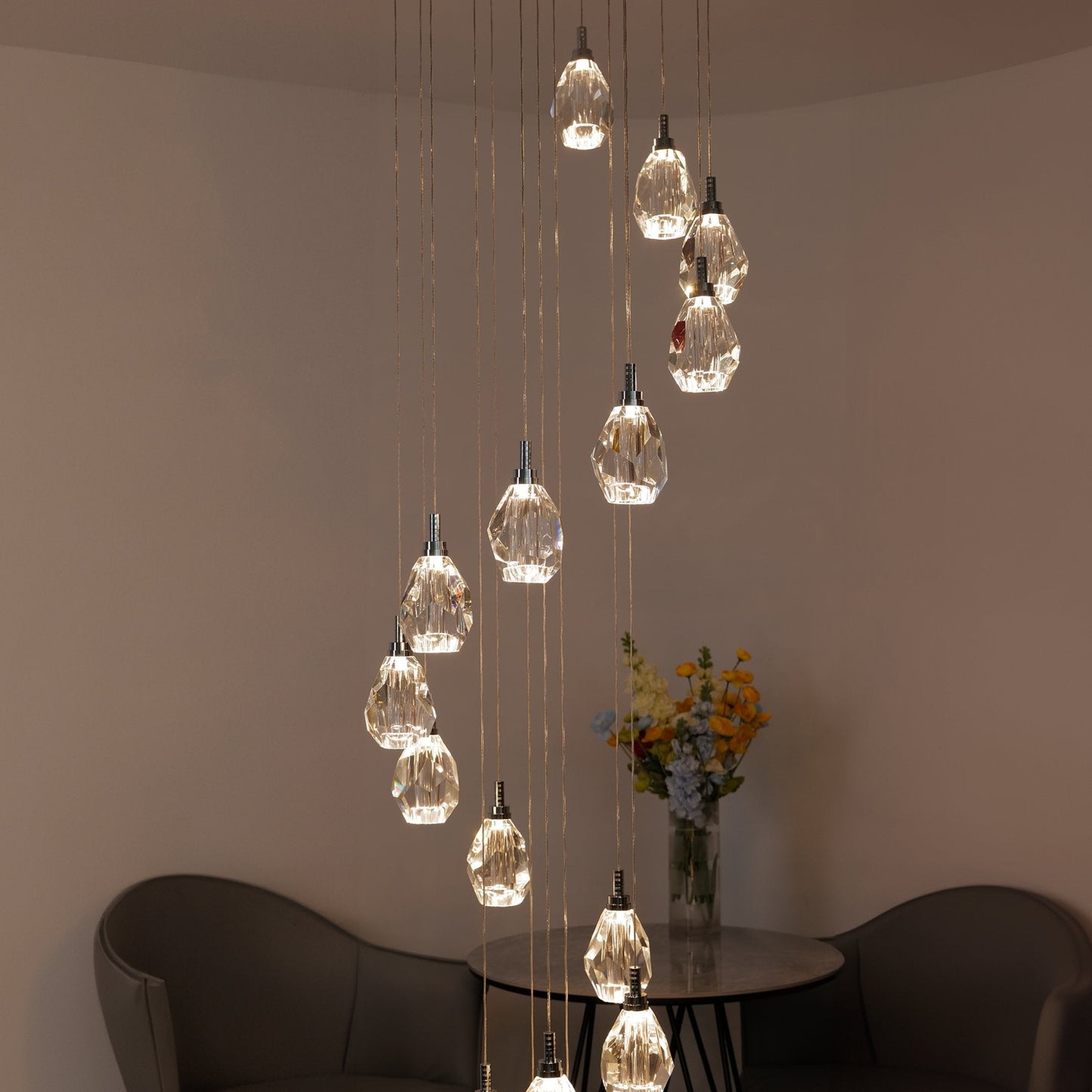 Elegant Crystal Drop Chandelier